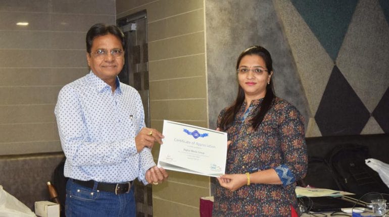 Digital Media Group Rewarded by the Government of India for their Best Performance During 2018 – 2019 in North Gujarat.