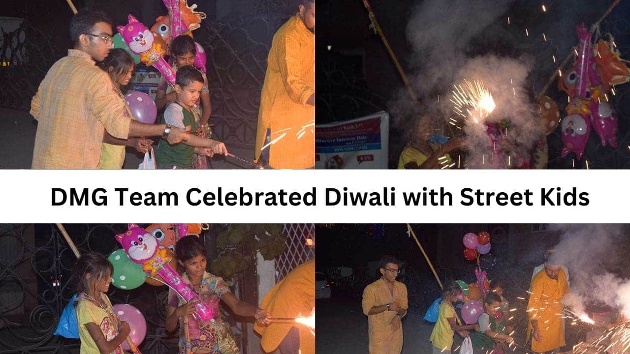 DMG Team & Students Celebrated their Diwali with Street Kids