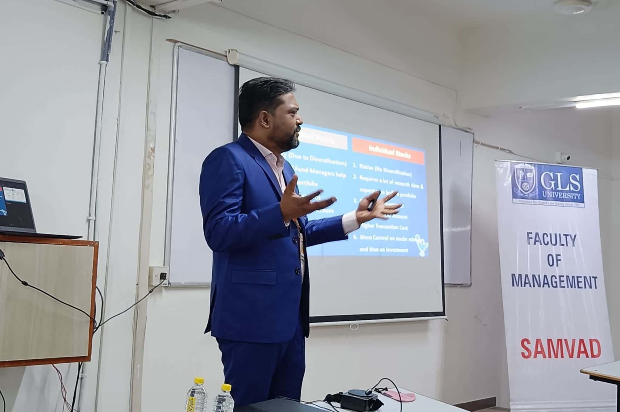 seminar at GLS College & University on Mutual Fund Investment