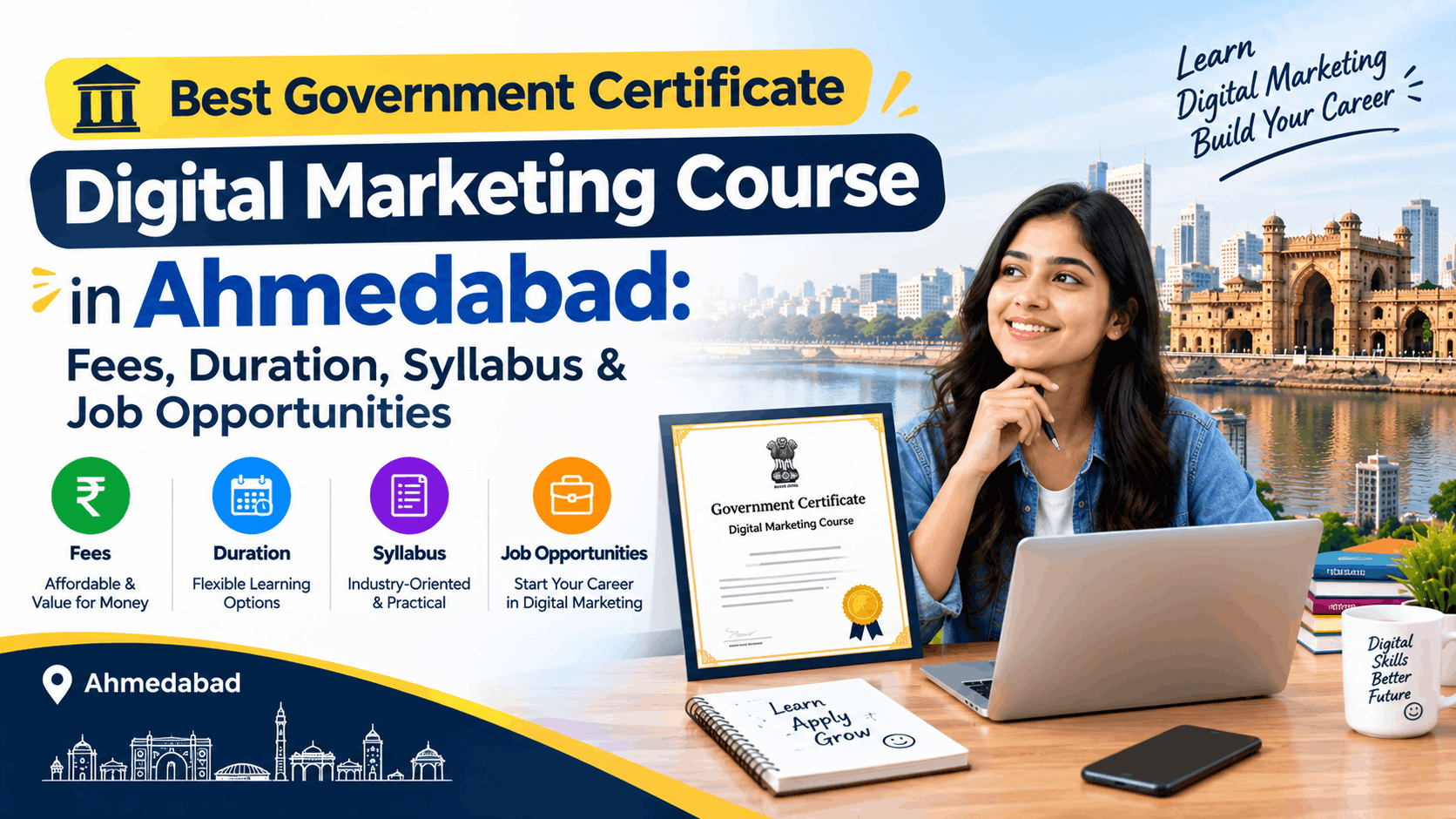 Best Government Certificate Digital Marketing Course in Ahmedabad: Fees, Duration, Syllabus & Job Opportunities